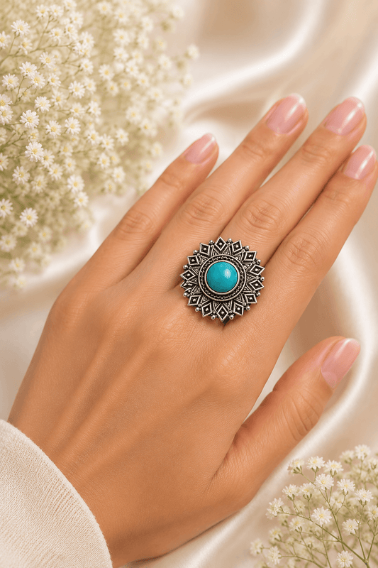 Turquoise Sunspell Ring
