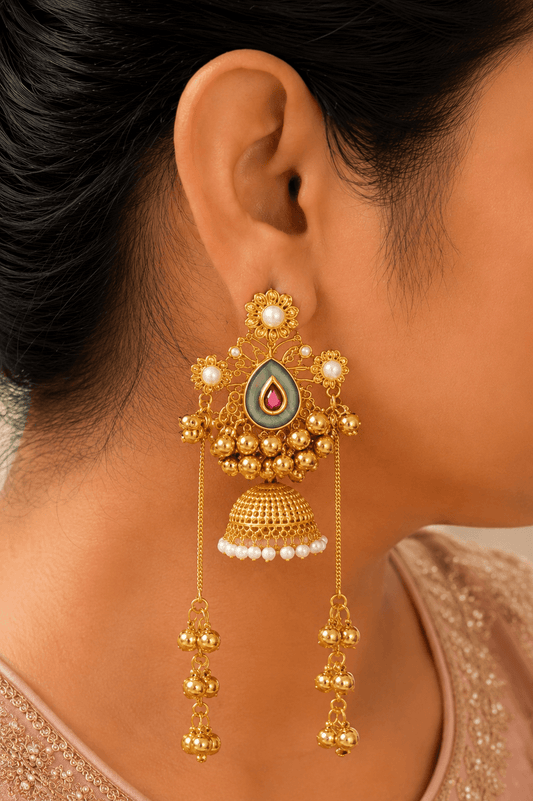 Heena Kashmiri Jhumkas