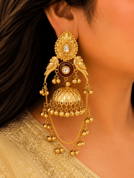 Hoor Kashmiri Jhumka Earrings