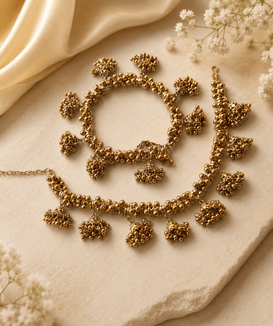 Jhumki Jhanjhar Style Anklets