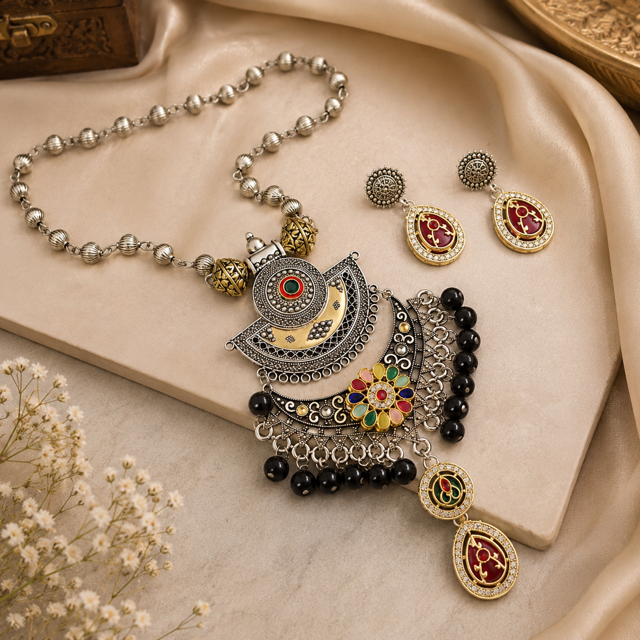 Talk of the Mehfil Necklace Set