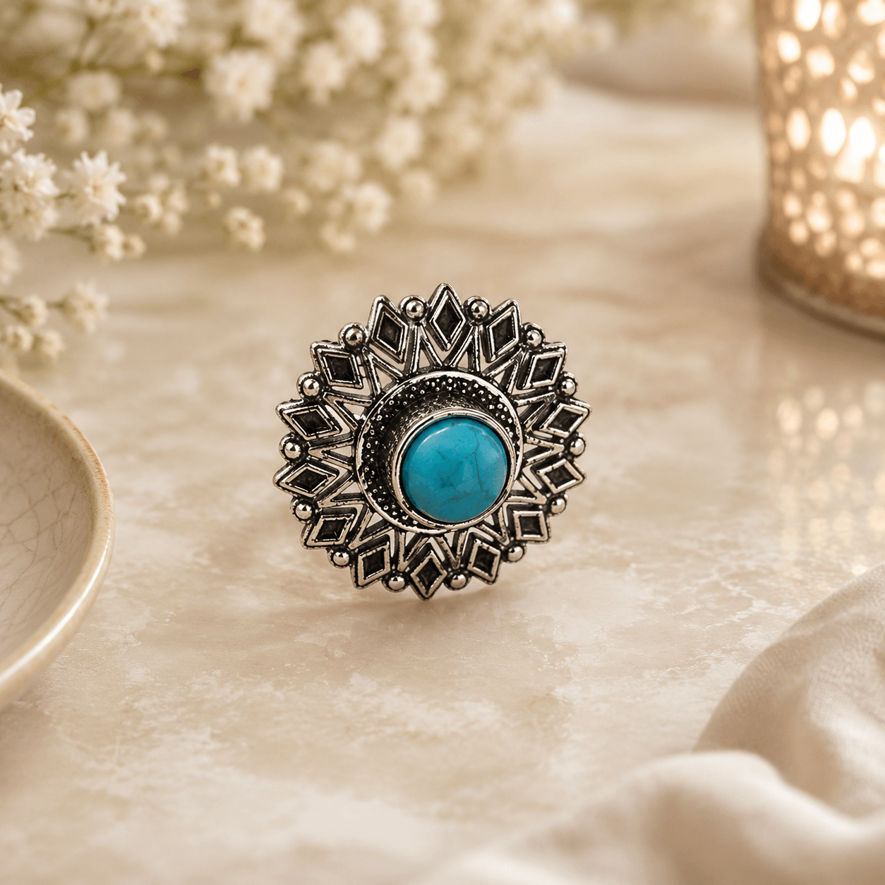 Turquoise Sunspell Ring