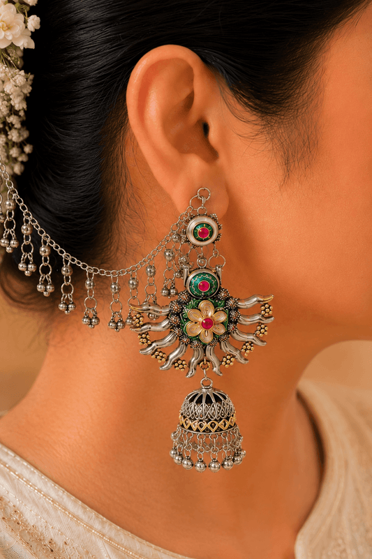 Tarang Twirl Hairchain Jhumka
