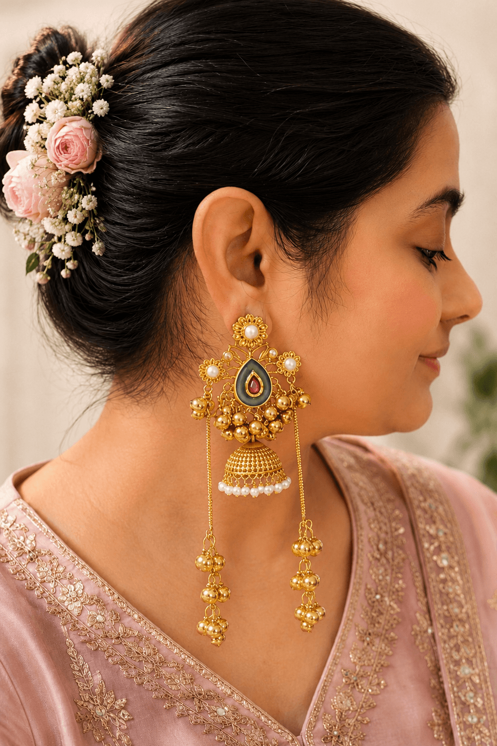 Heena Kashmiri Jhumkas