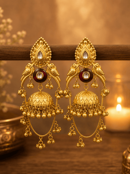 Hoor Kashmiri Jhumka Earrings