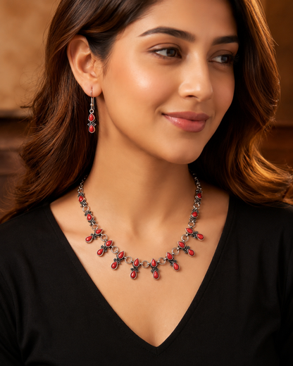Red-y to Shine Necklace Set