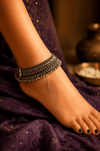 Kajari Jhanjhar Traditional Jhanjhar Anklets