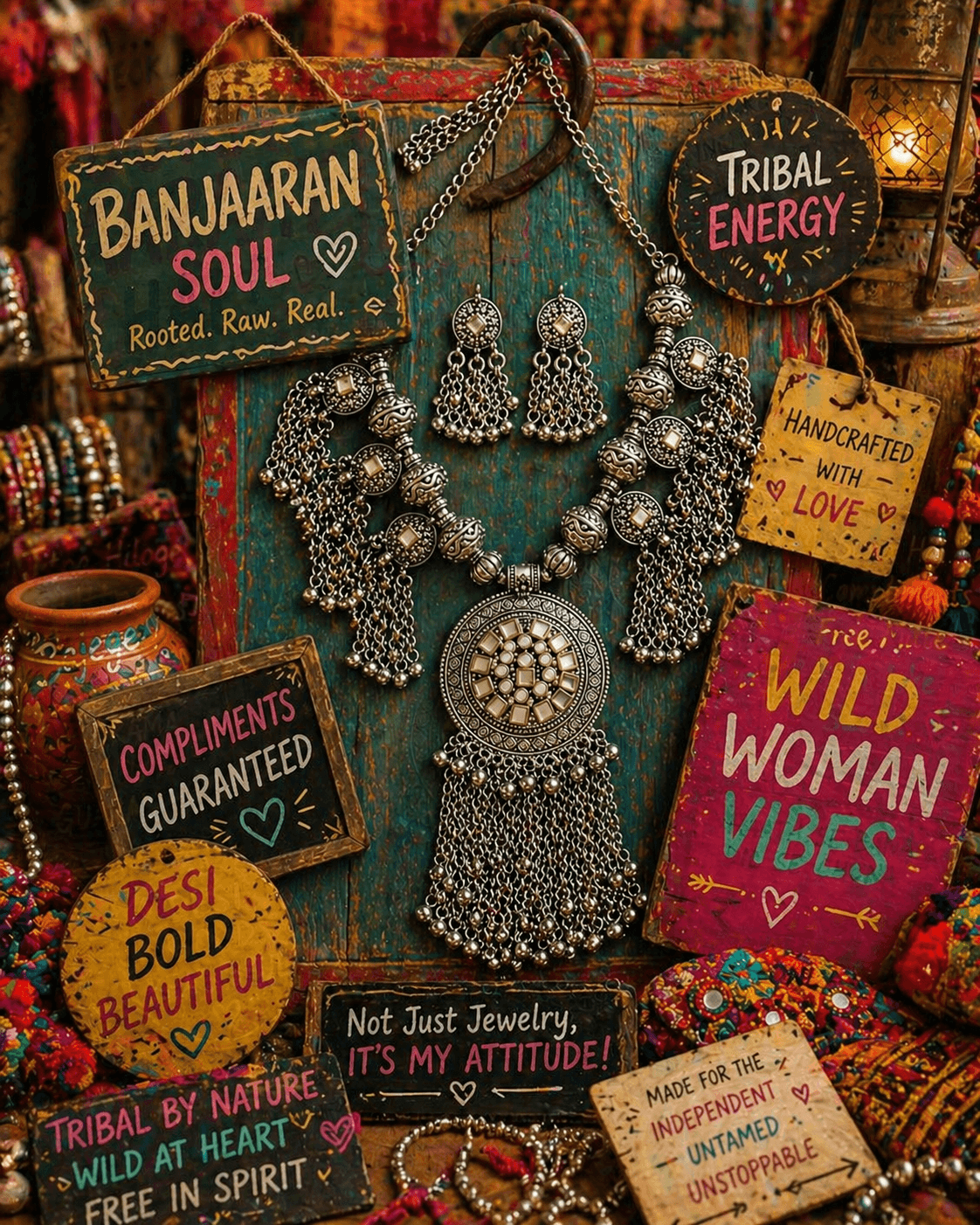 Lambani Tribal Necklace Set