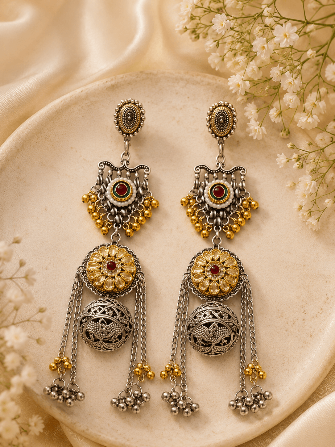 Rabaab Kashmiri Earrings
