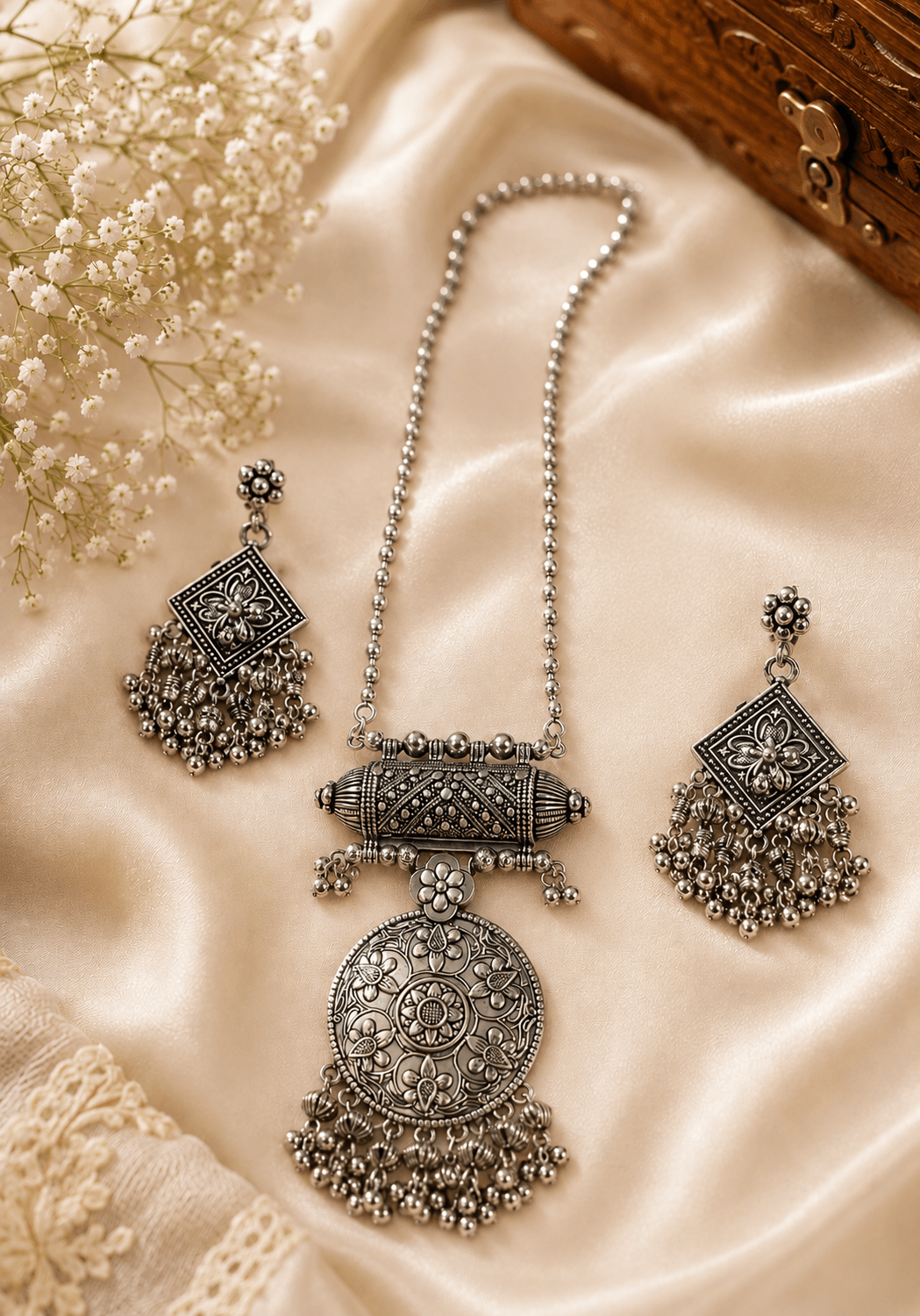 Zariya Long Necklace Set
